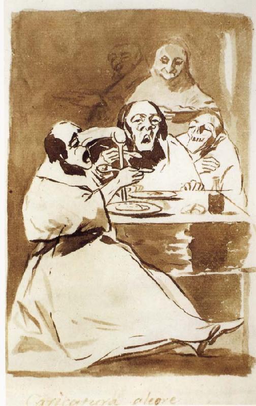 Francisco Goya Caricatura alegre France oil painting art
